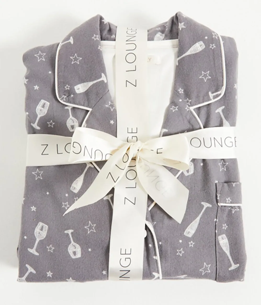 Sleep All Day Wine PJ Set