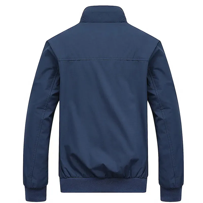 Spring Autumn Casual Solid Fashion Slim Bomber Jacket Men Overcoat Men's Jacket