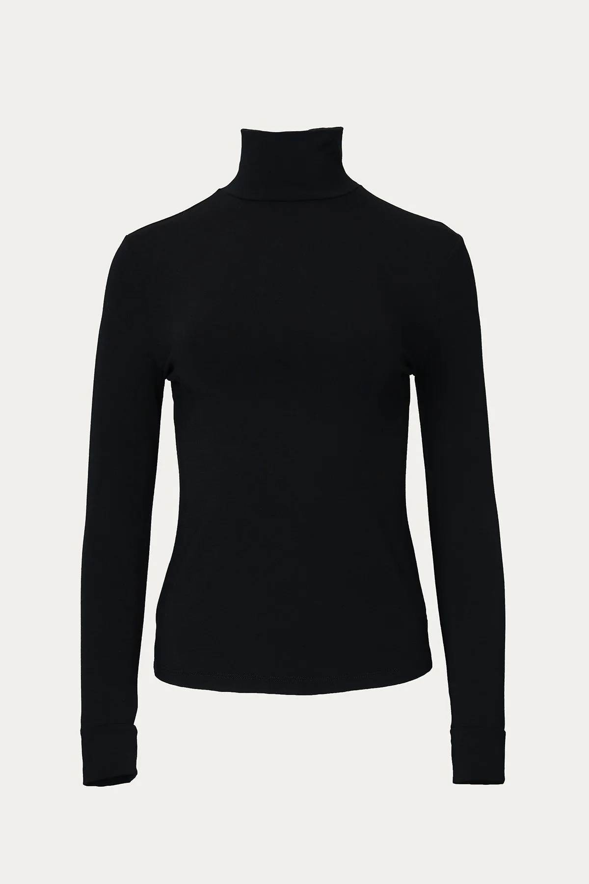 STRETCH-MODAL JERSEY TURTLENECK