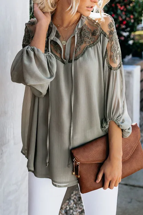 Stunncal Sweet Love Floral Embroidery Shirt - 3 Colors