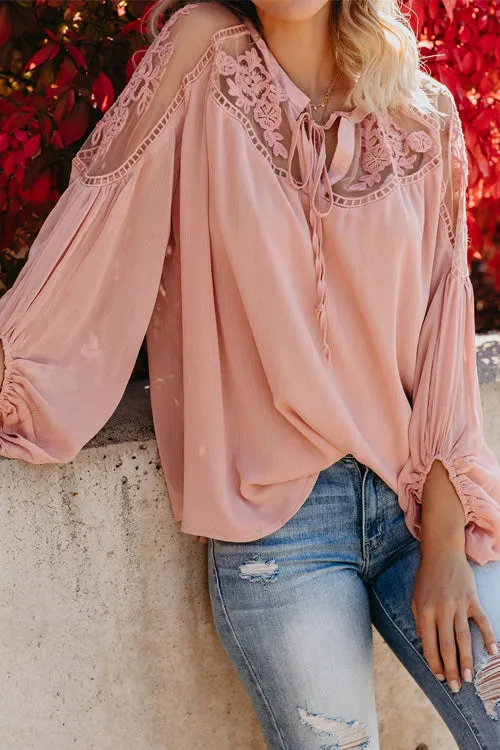 Stunncal Sweet Love Floral Embroidery Shirt - 3 Colors