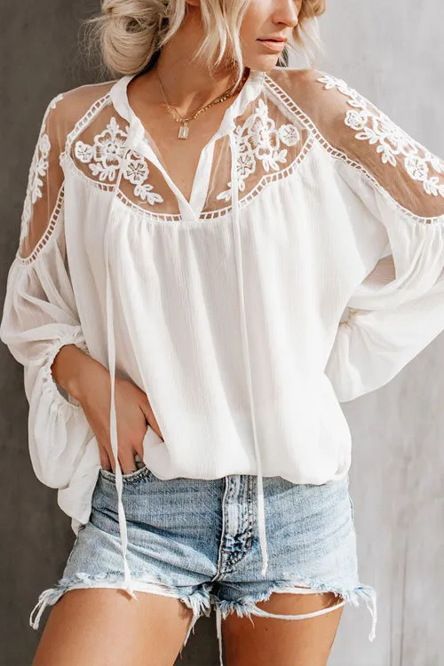 Stunncal Sweet Love Floral Embroidery Shirt - 3 Colors