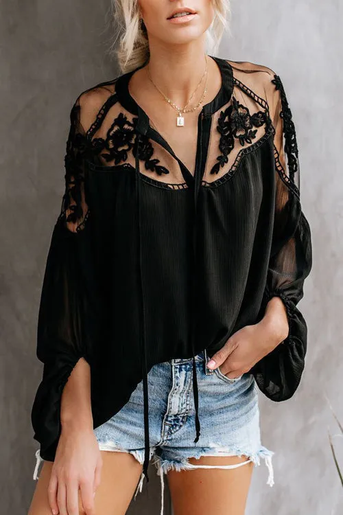 Stunncal Sweet Love Floral Embroidery Shirt - 3 Colors