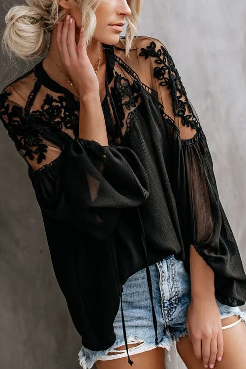 Stunncal Sweet Love Floral Embroidery Shirt - 3 Colors