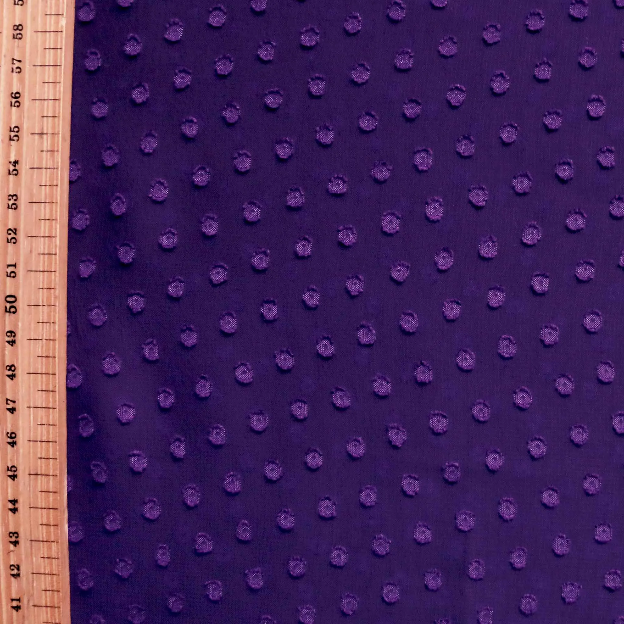 Swiss Clip Jacquard Chiffon - Red and purple