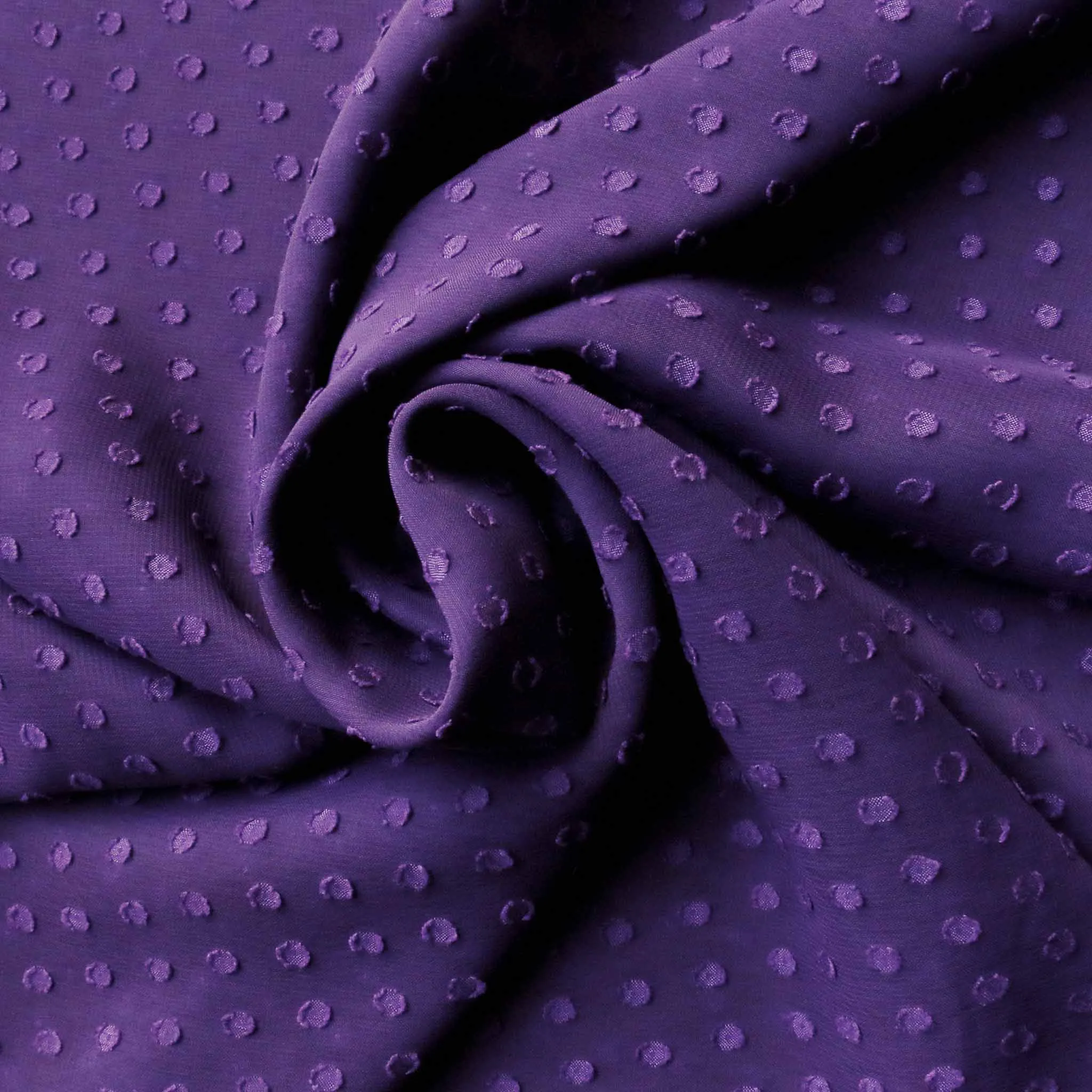 Swiss Clip Jacquard Chiffon - Red and purple