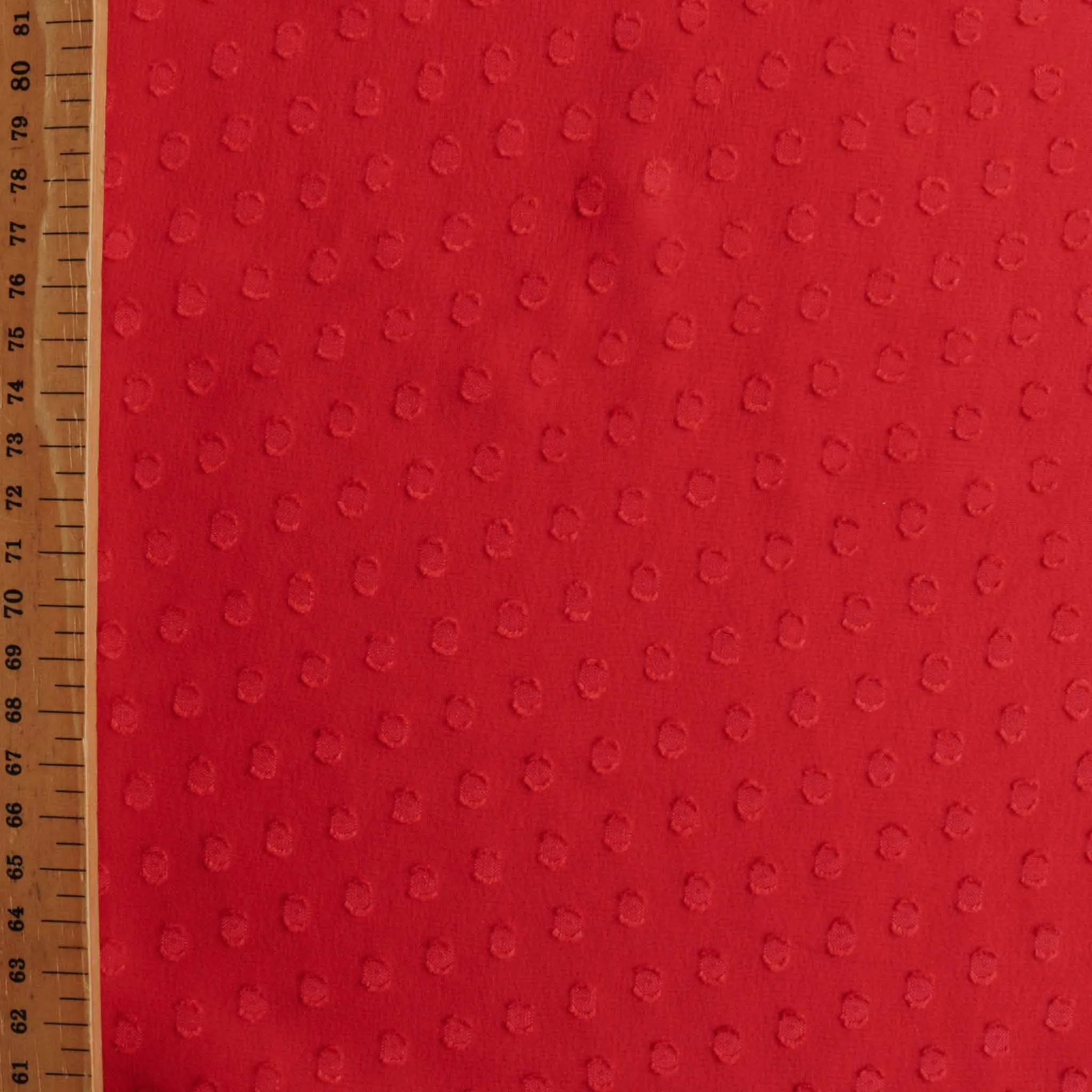 Swiss Clip Jacquard Chiffon - Red and purple