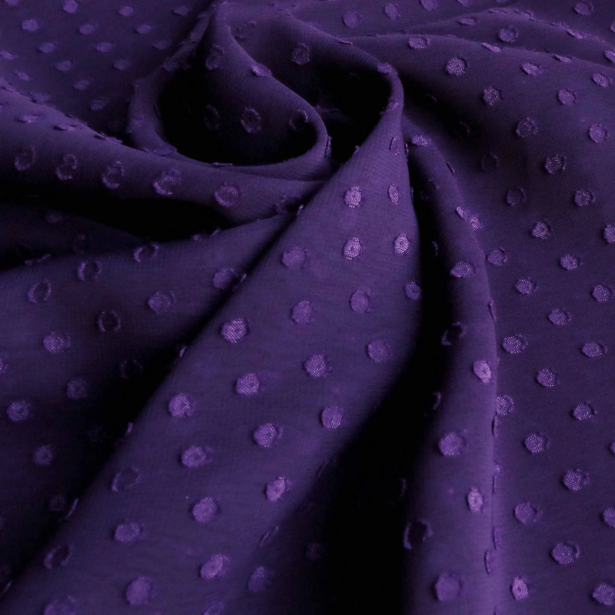 Swiss Clip Jacquard Chiffon - Red and purple