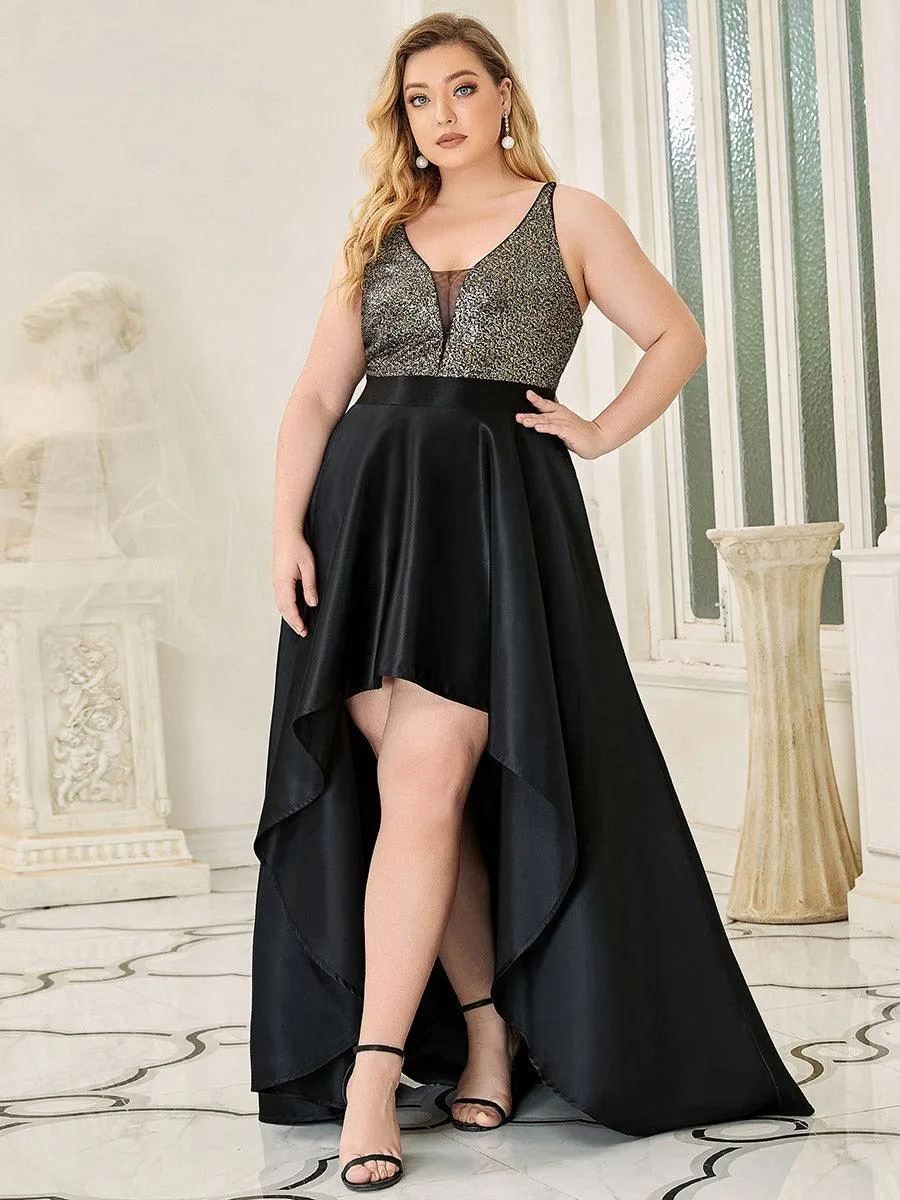 Taille personnalisée Robe de Bal Scintillante Sexy avec Dos Nu