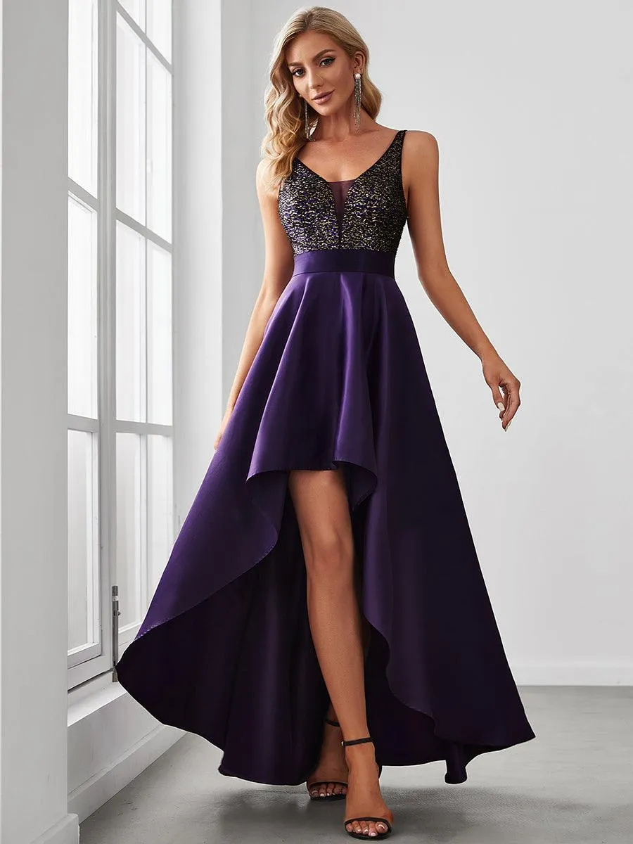 Taille personnalisée Robe de Bal Scintillante Sexy avec Dos Nu