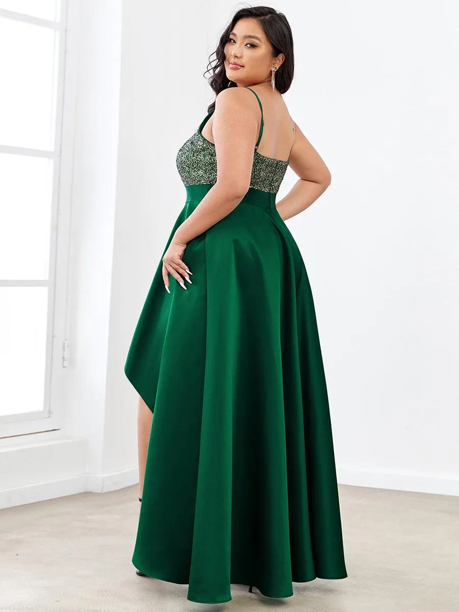 Taille personnalisée Robe de Bal Scintillante Sexy avec Dos Nu