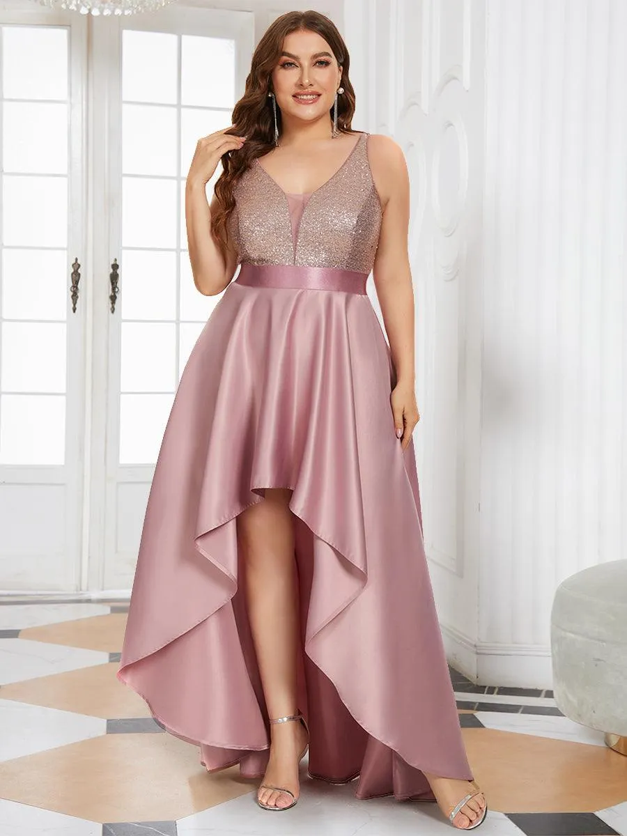 Taille personnalisée Robe de Bal Scintillante Sexy avec Dos Nu