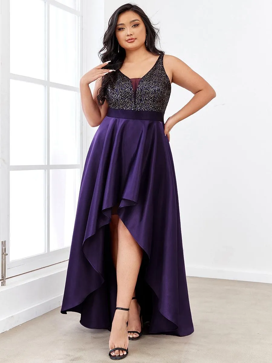 Taille personnalisée Robe de Bal Scintillante Sexy avec Dos Nu