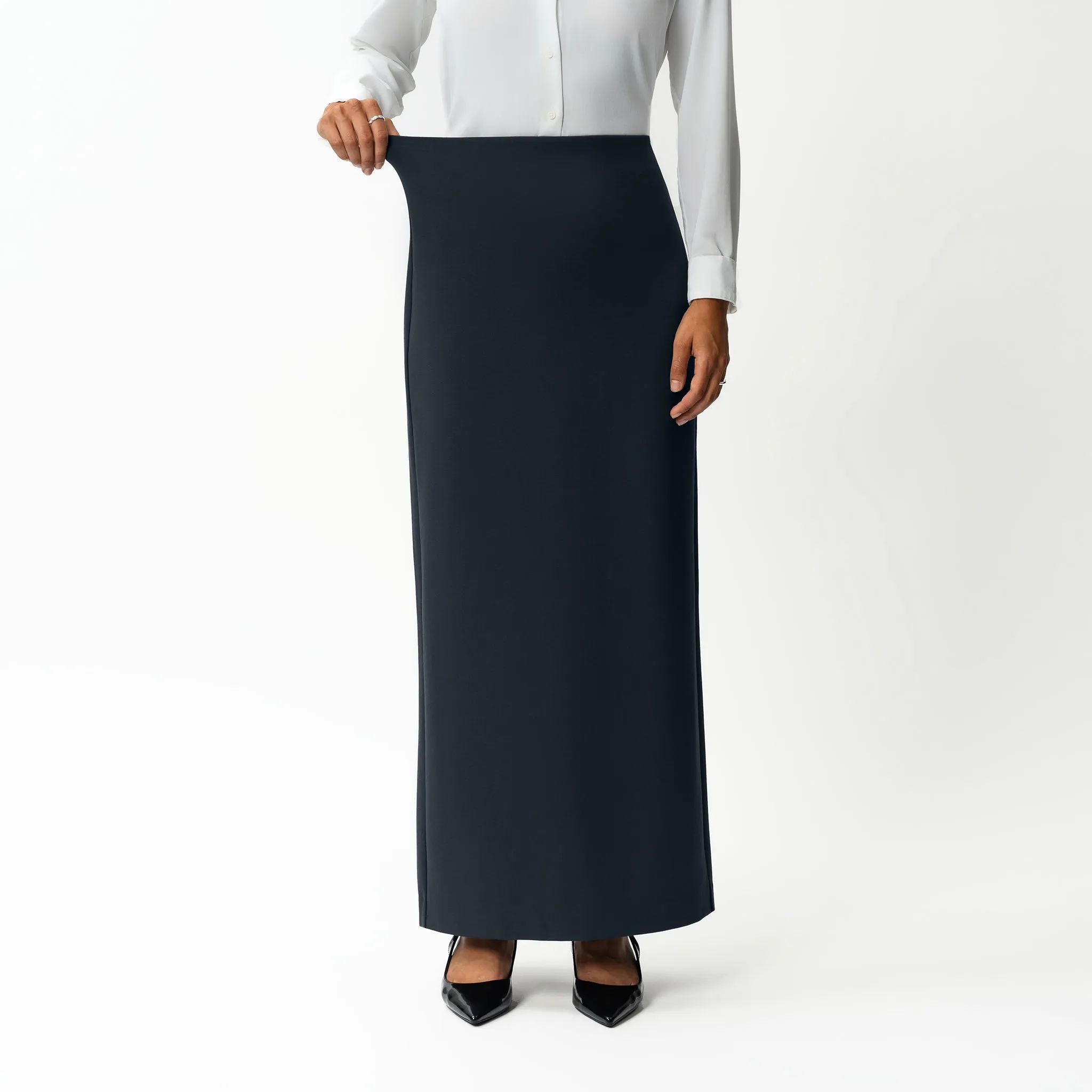 Tailored Ponte Maxi Skirt