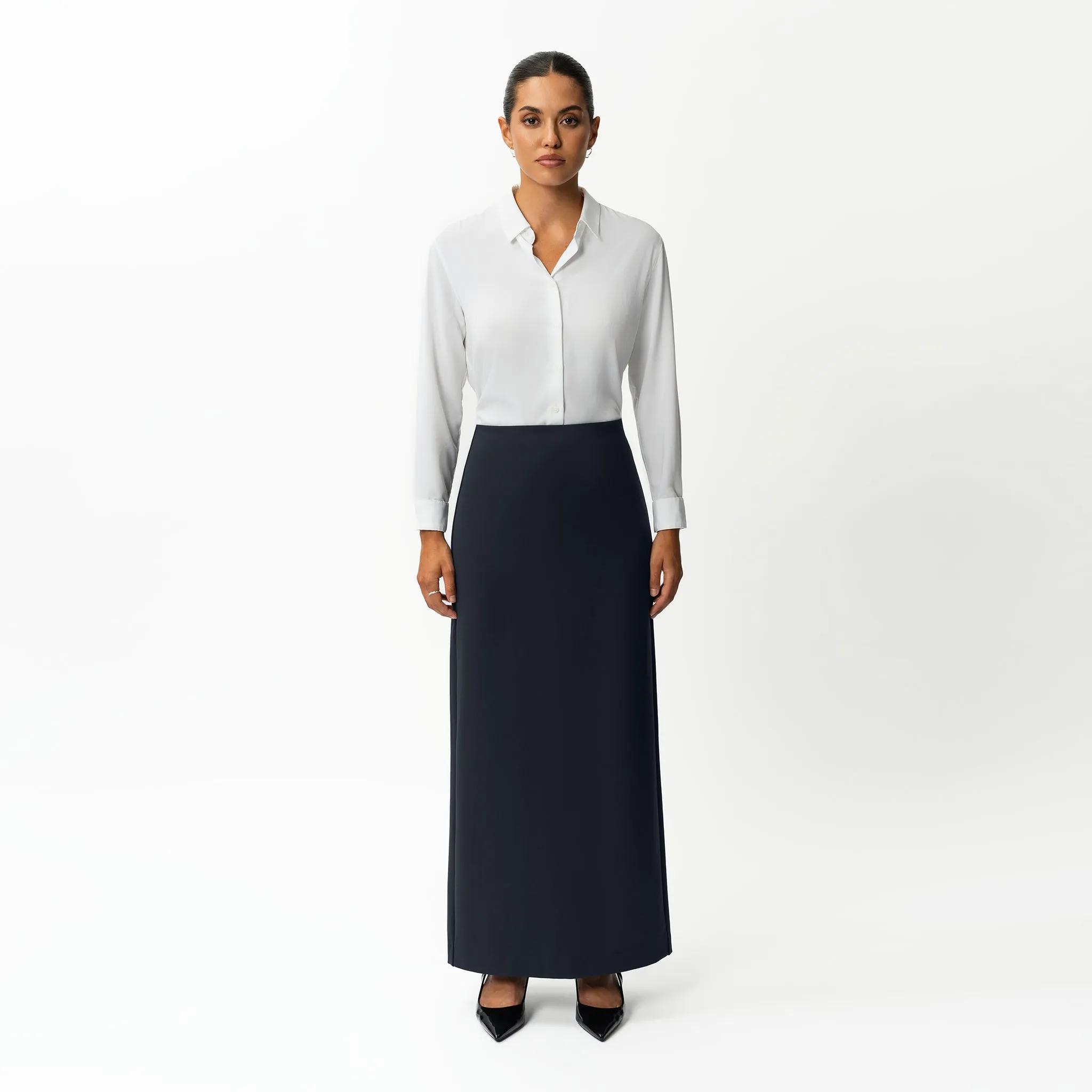 Tailored Ponte Maxi Skirt