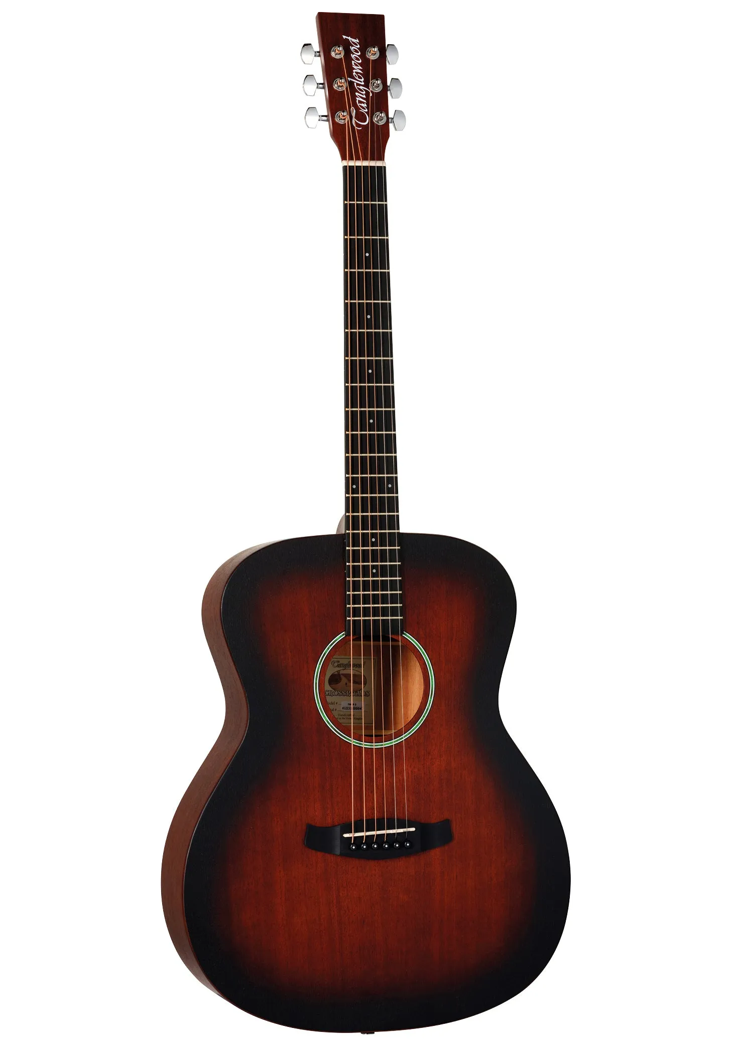 Tanglewood Crossroads Folk Mahogany - Whiskey Barrel Burst Satin TWCR O