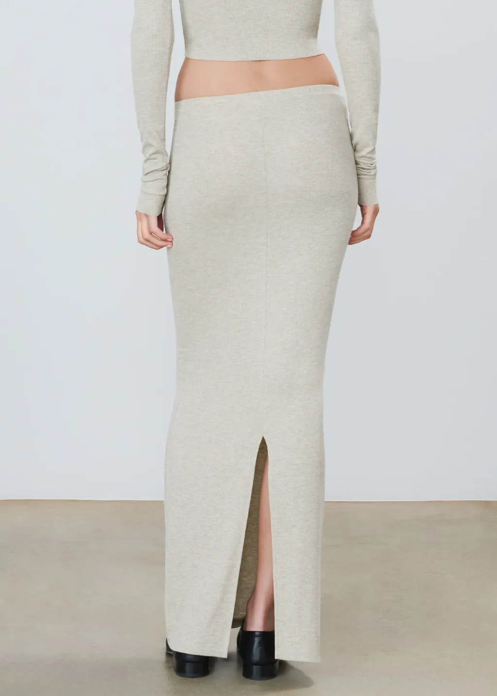 Éterne Emma Skirt in Heather Oatmeal