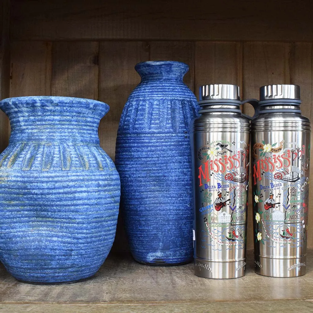 Vase 11" Skinny Blue