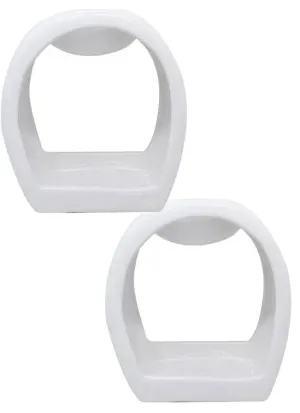 Wax Oil Warmer White Round Orb - 2 Pack