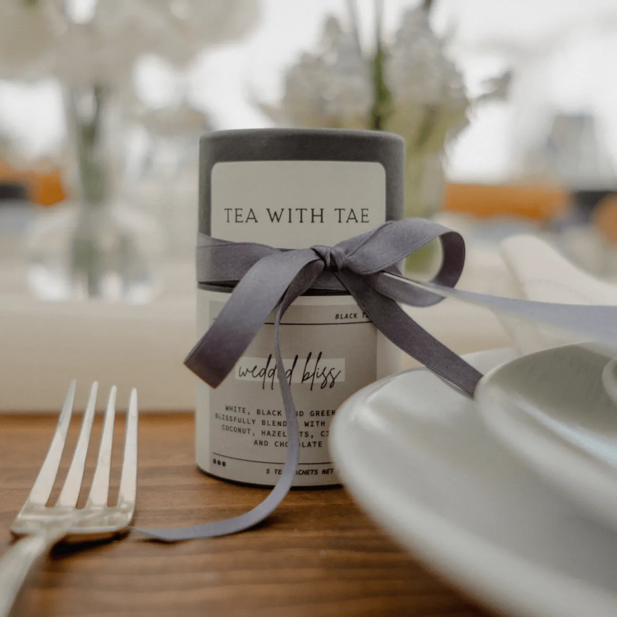 Wedded Bliss Artisan Mini Tea Tube