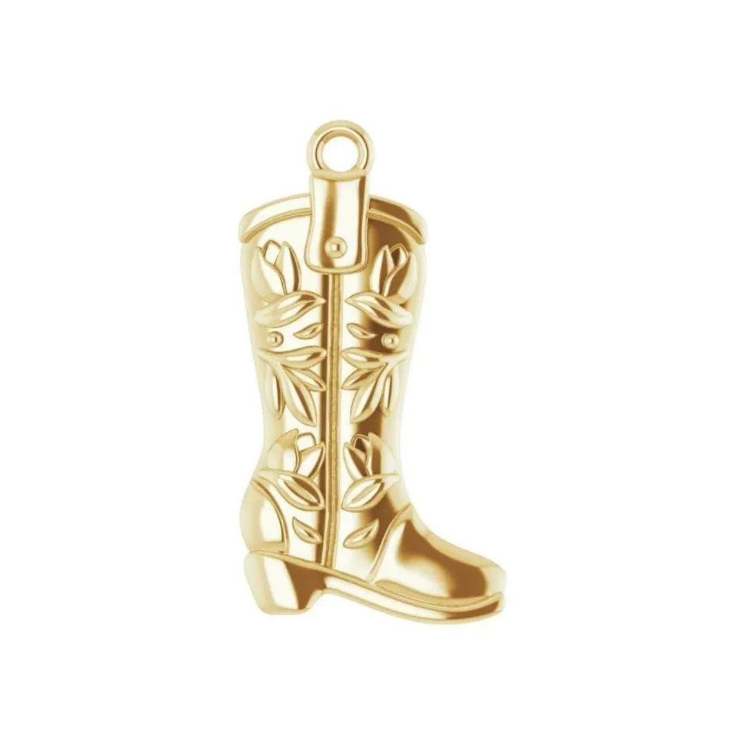 Western Boot Charm