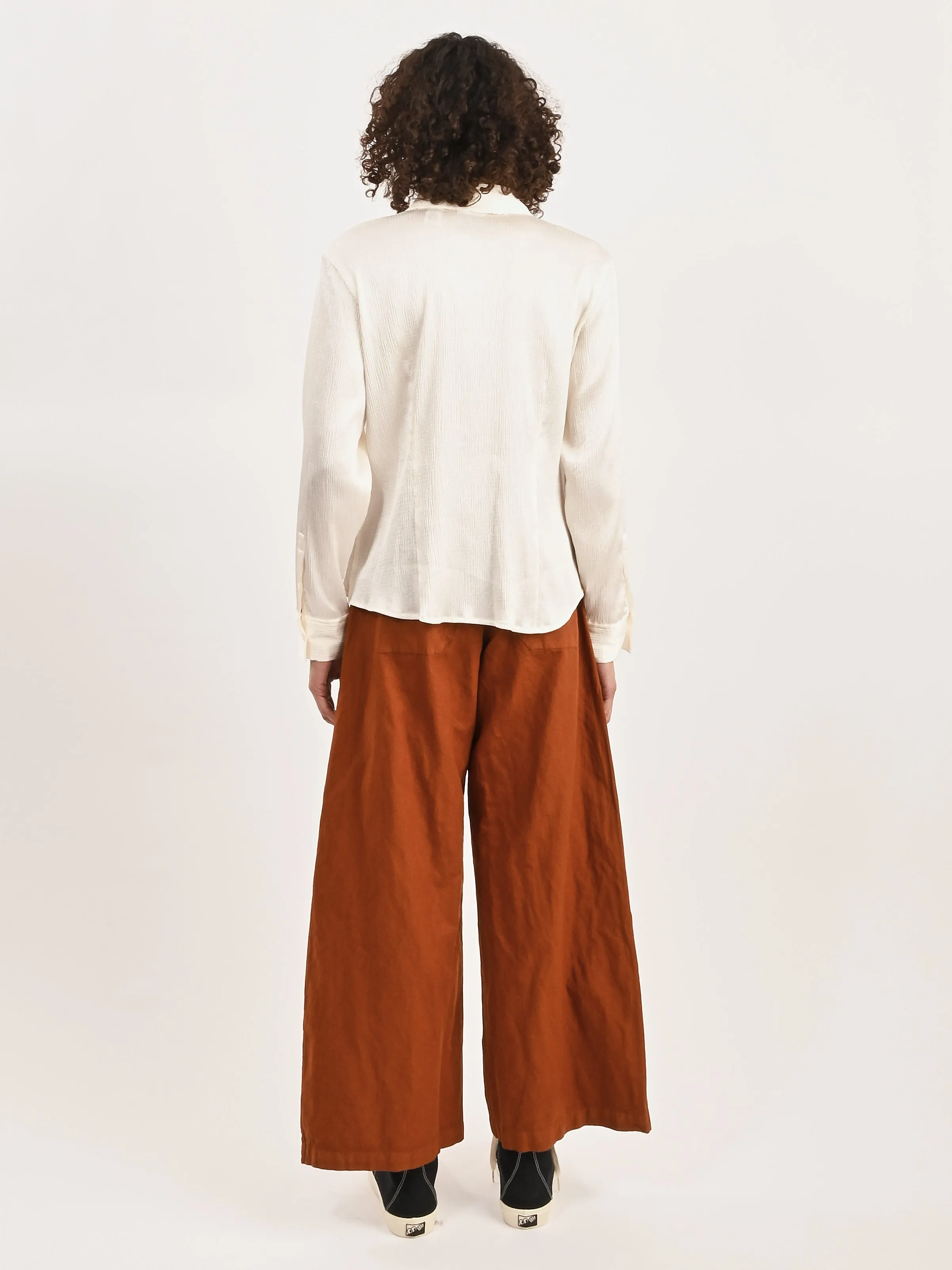White Satin Beaded Glove Blouse