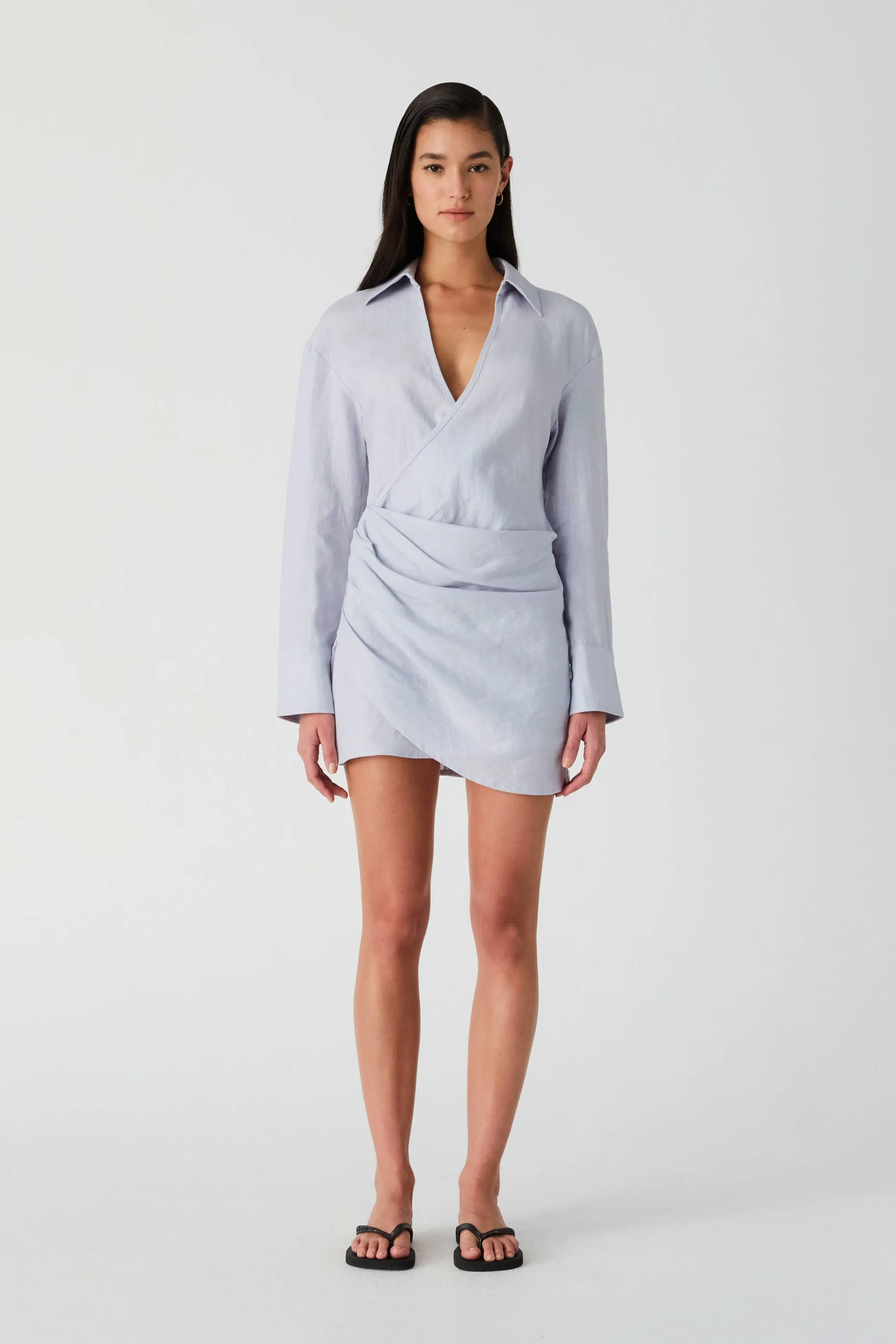 WILLACY LINEN MINI DRESS
