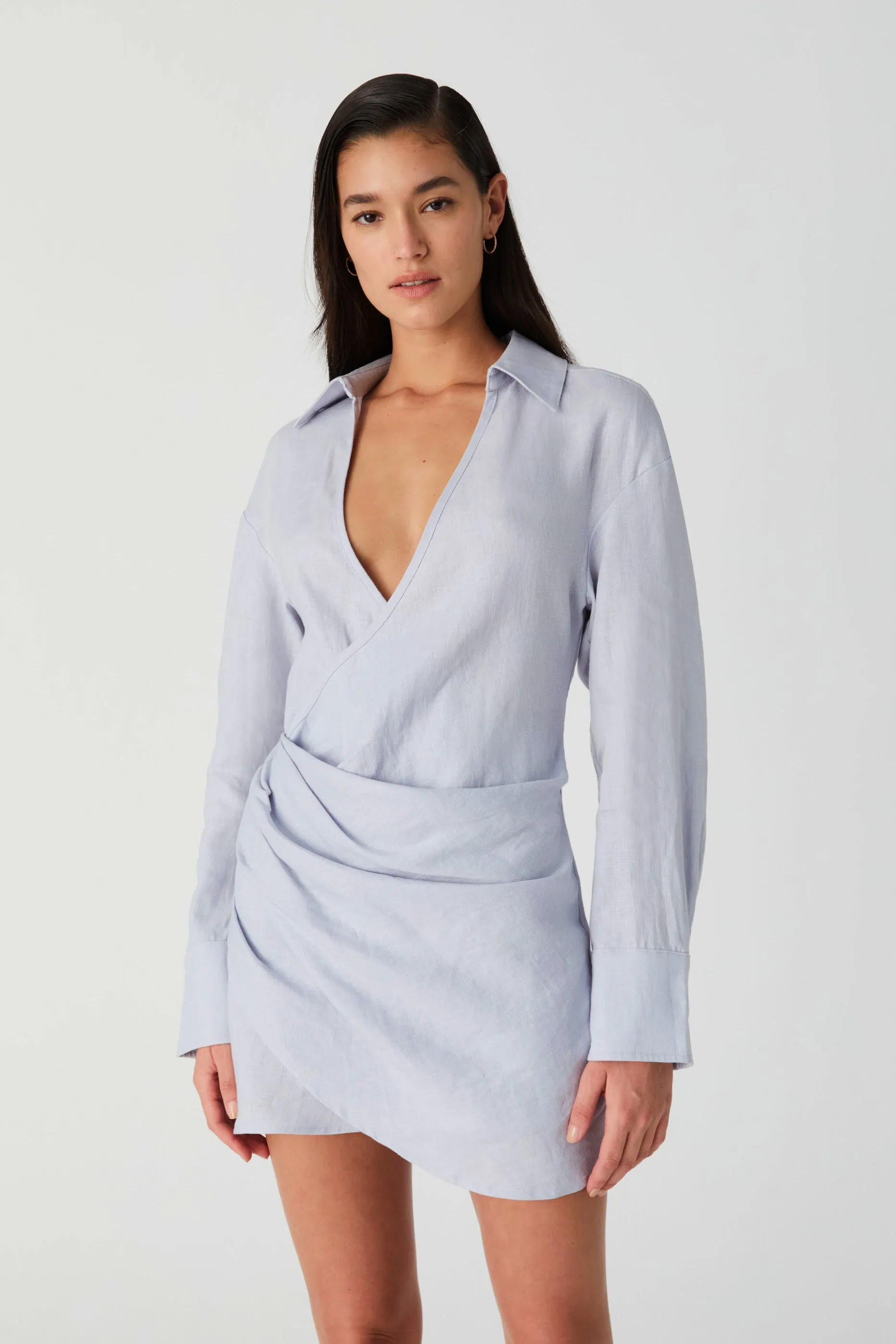 WILLACY LINEN MINI DRESS