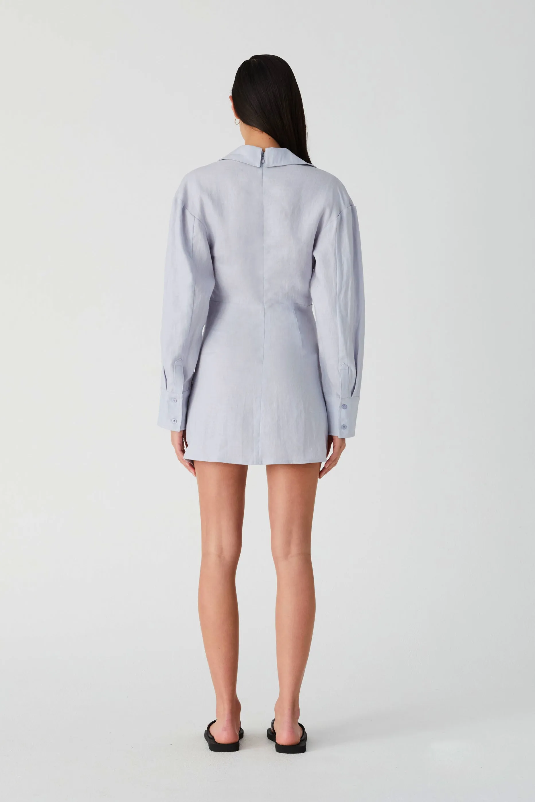 WILLACY LINEN MINI DRESS