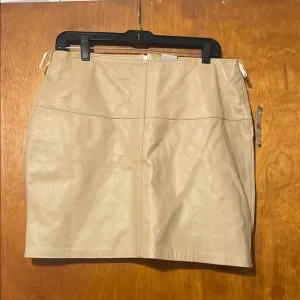 Wilson’s leather Cream mini Skirt