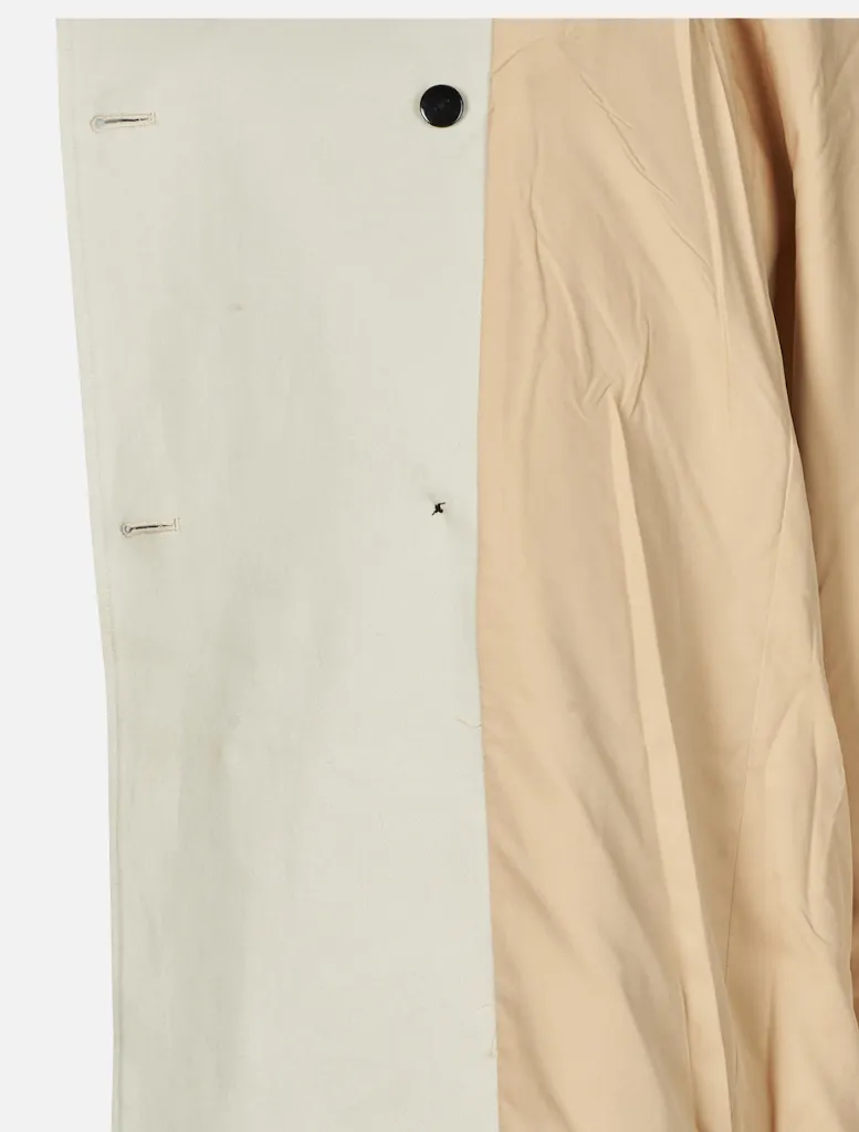 Women's beige coat with buttons