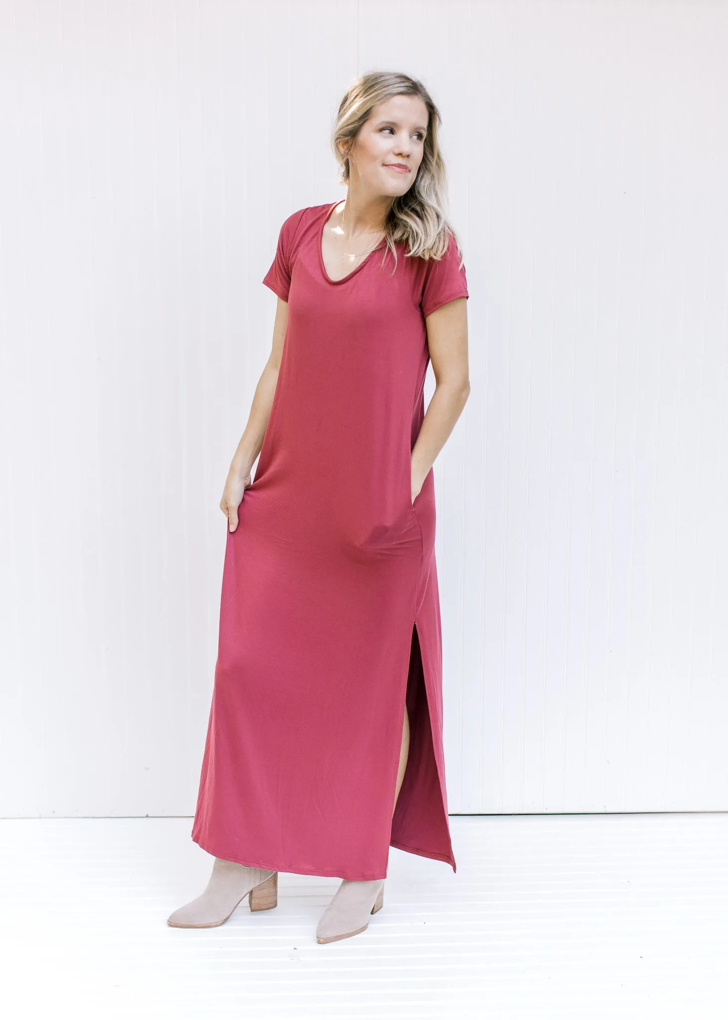 X Marsala T-shirt Maxi