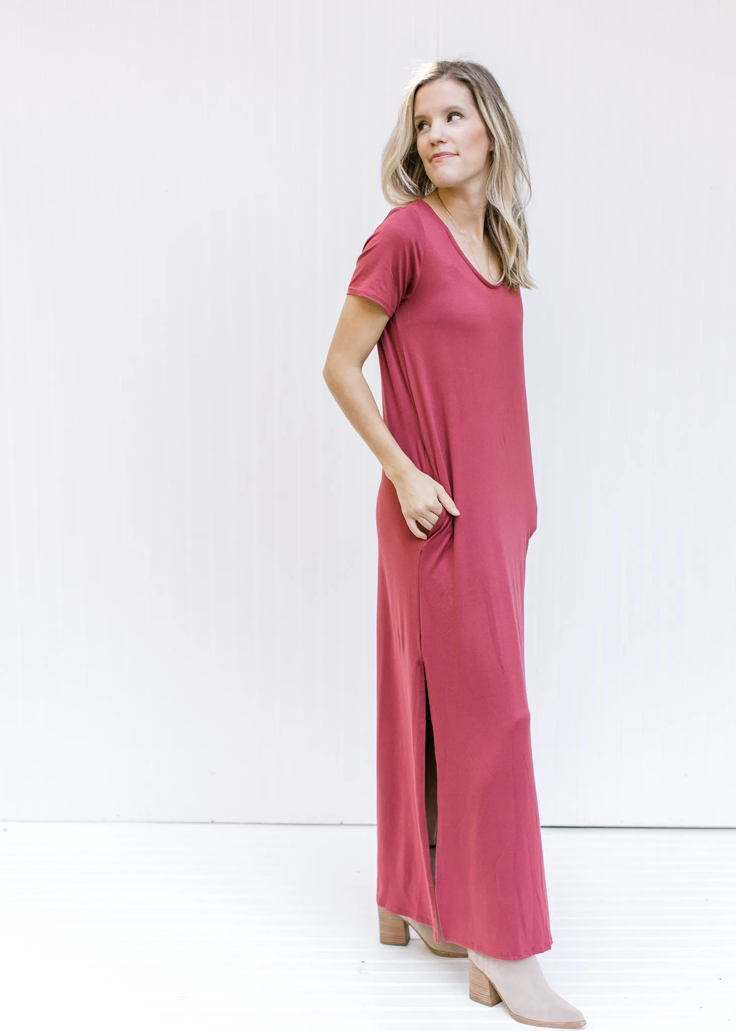 X Marsala T-shirt Maxi
