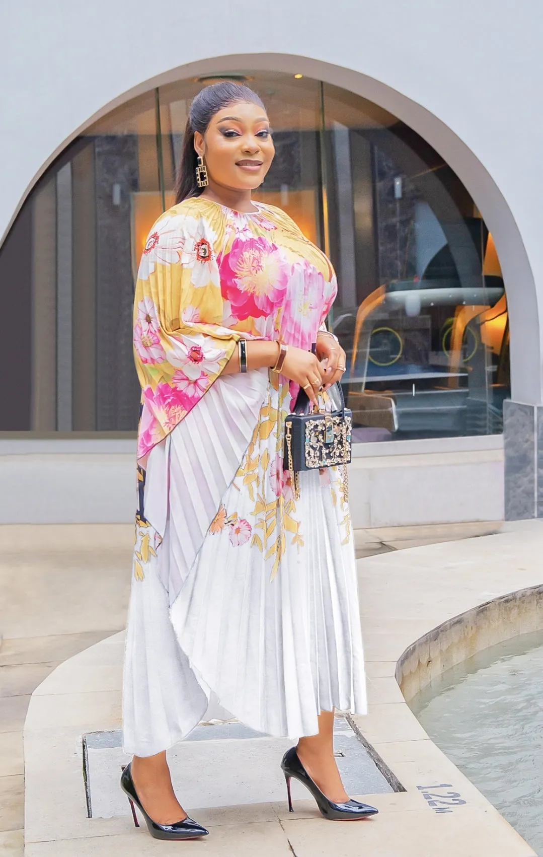 Zarina Florals- Pleats Kaftan Maxi Dress (New! 3 colors)