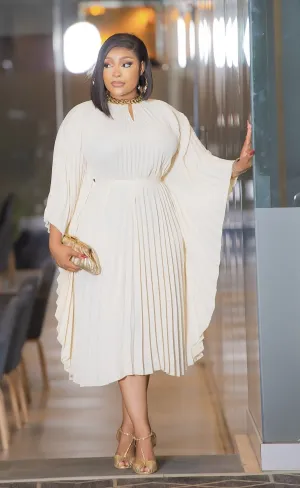 Zarina- Pleats Kaftan Maxi Dress (New! 4 colors)
